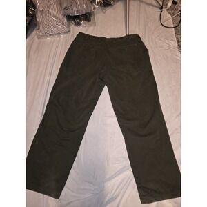 L.L BEAN MENS  Classic Fit 38 X 30. Buttons For Suspenders. Really Light Green.